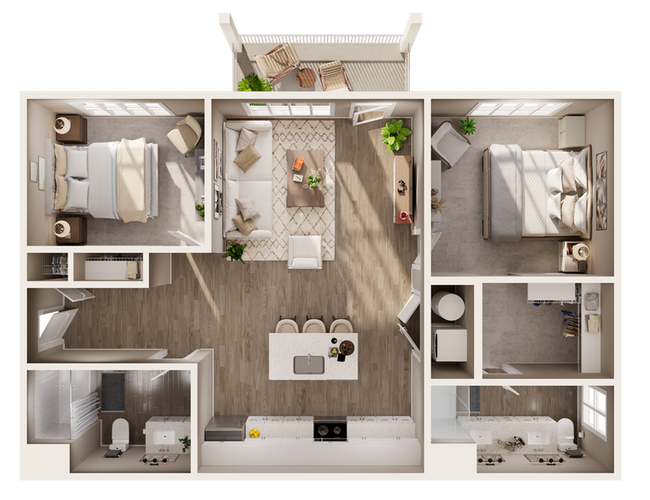 2 Bed - 2 Bath - Hayden Park