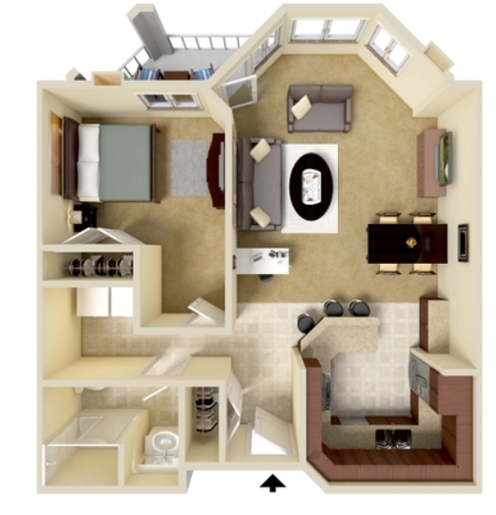 Floorplan - Eagle Crest Apartments