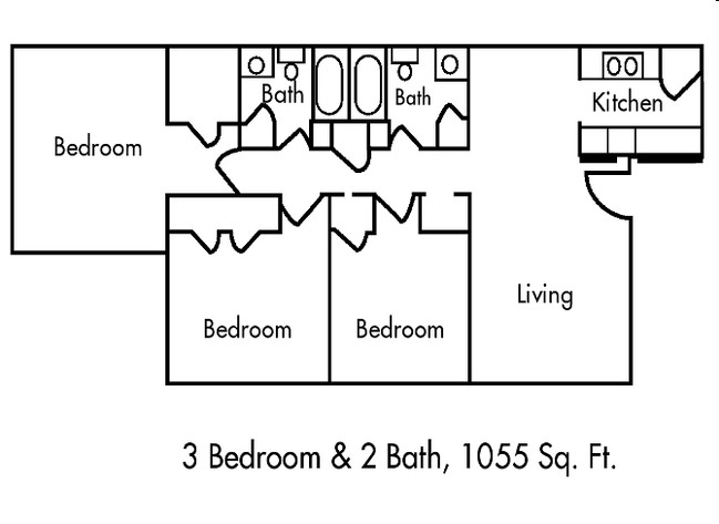 3BR/2BA - Spanish Range