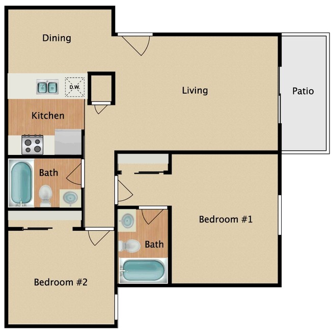 2x2.png - Casa Pacifica Apartment Homes