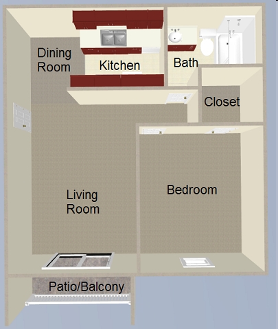 1BR/1BA - The Woodwinds Apartment Homes