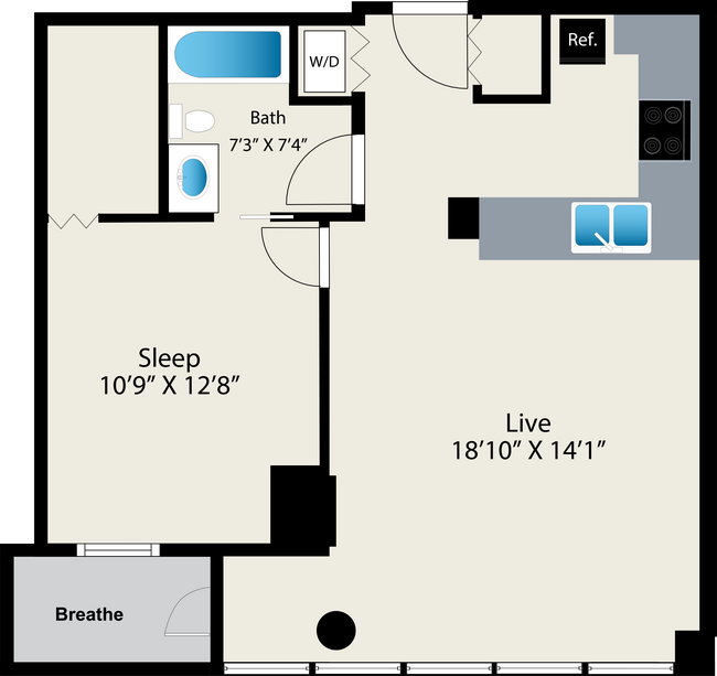 Floorplan - 24 S Morgan Apartments