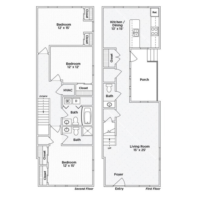 Floorplan - New Village Homes & Whitney Young Townhomes