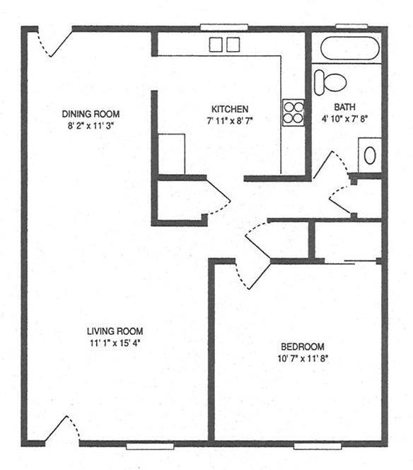 Floorplan - Villager Apartments