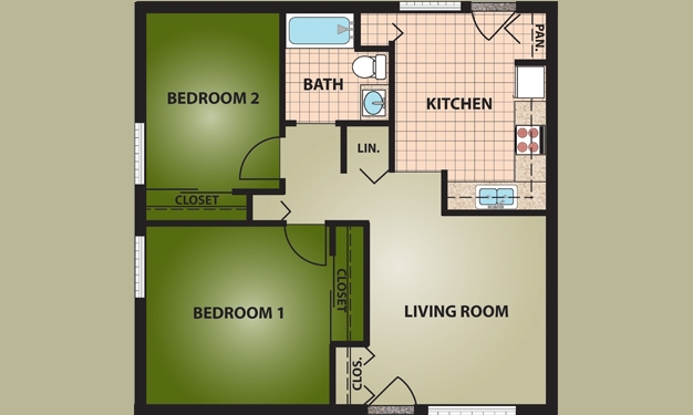 2BR/1BA - Fostoria Townhomes/Eco Village