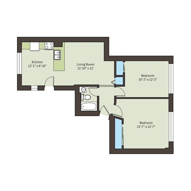 Floorplan - 5326-5336 S Greenwood Ave