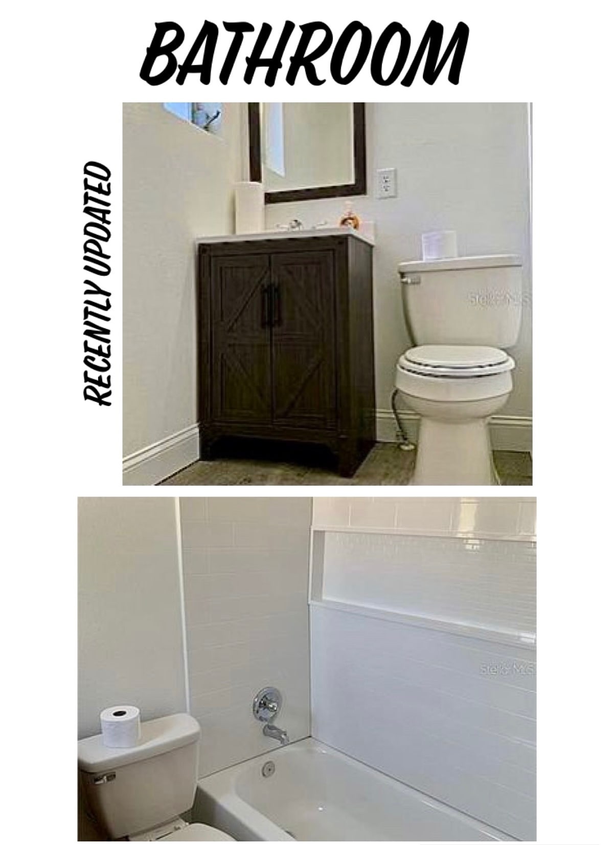 Recently updated bathroom. - 320 Lakeview St