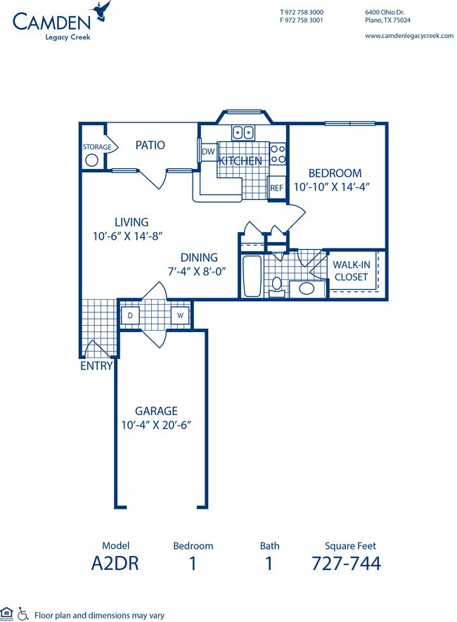 Floorplan - Camden Legacy Creek