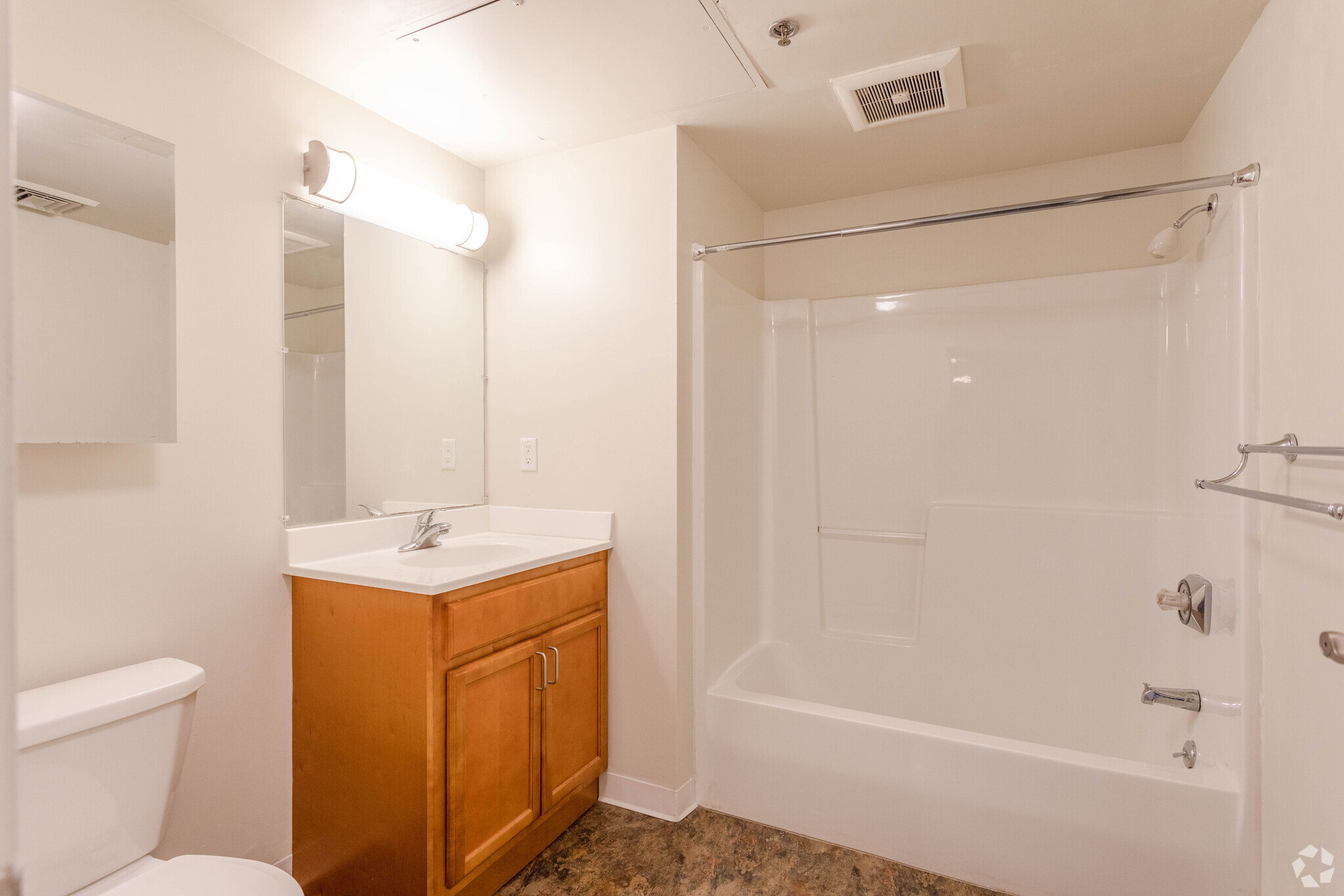 Bathroom - 2BR/1BA - 507 - Charles Street Place Apartments