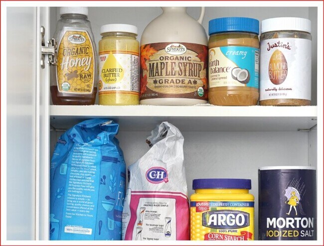 Morning cravings are covered w/ complimentary breakfast spreads— peanut butter, honey & butter - 1738 Dahlia Ave