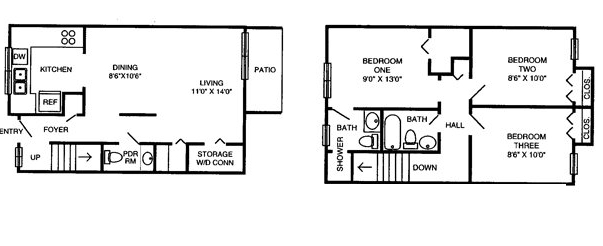 3BR/2BA - Parsonage Point Apartments