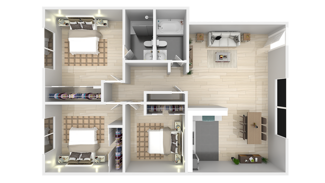 Floorplan - The Arches Apartments