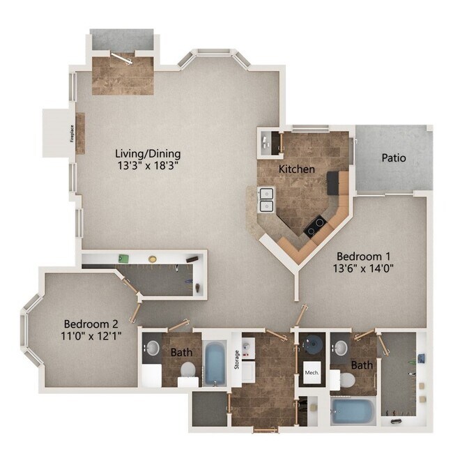 Floorplan - Stone Creek Villas