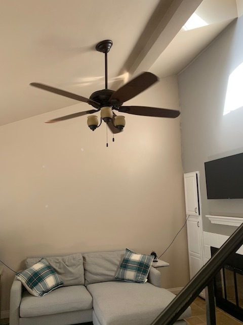 Ceiling fans located in living room & bedroom - 2600 Brookside Dr