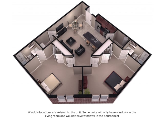 2 Bedroom, 2 Bathroom - Hazleton - Element Communities Downtown Columbia - Hi...