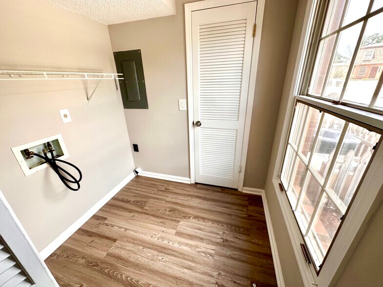 Laundry room with washer and dryer hookup - 3730 Old Flowery Branch Rd