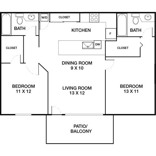 Floorplan - Island Club Apartments