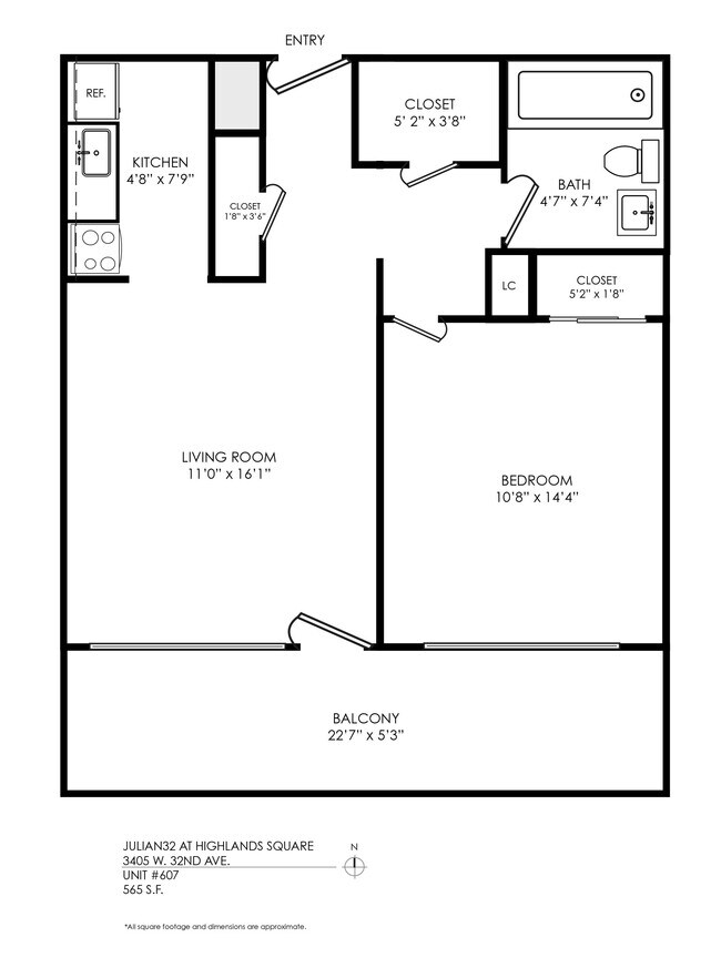 Floorplan - Julian32 at Highlands Square