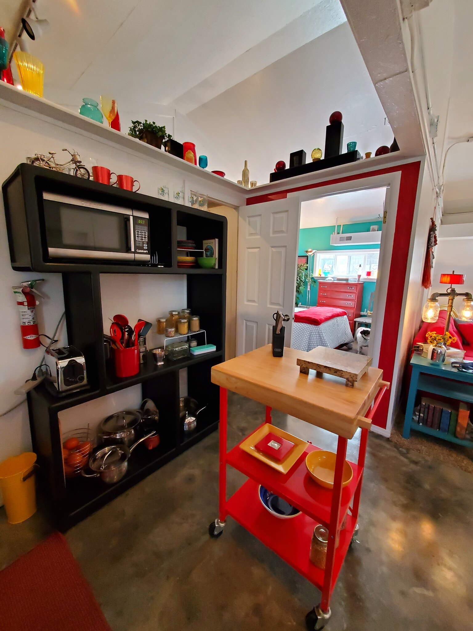 Open shelving & moveable butcher block - 3019 N 35th St