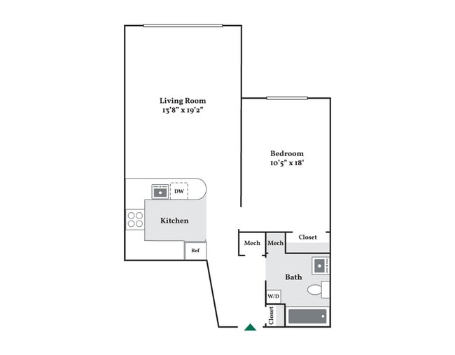 Floorplan - 4602 Canton Street Apartments