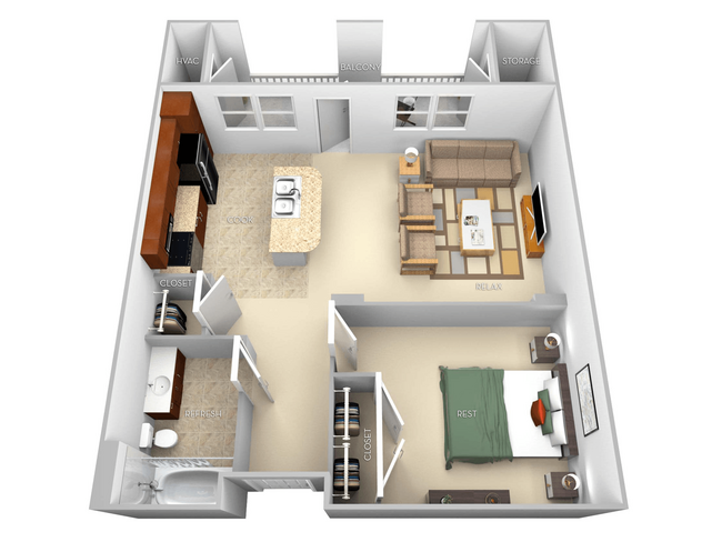 Floorplan - The Villagio Apartments