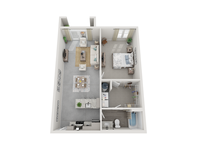 Explore this contemporary 3D floor plan designed for modern living and convenience. - Aldon at Powell & Broad