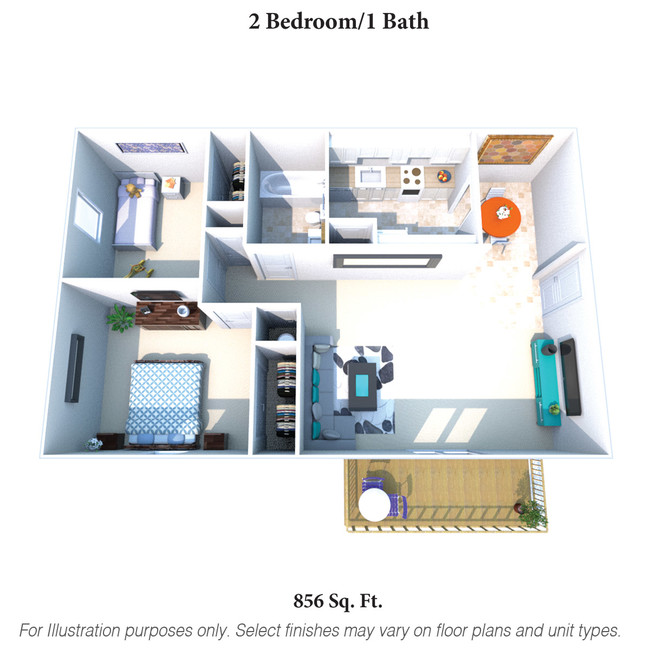 Floorplan - Oakwood Apartments