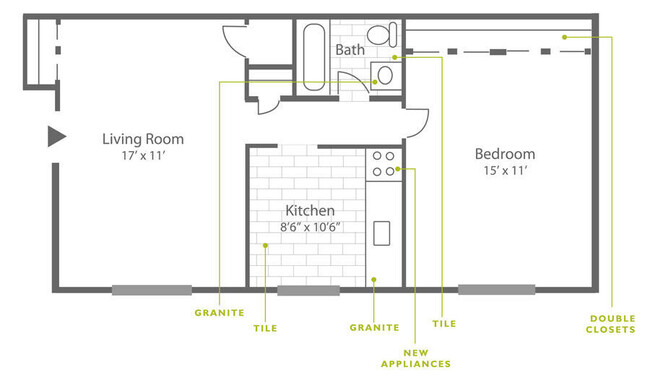 Floorplan - Ridge Court Apartments