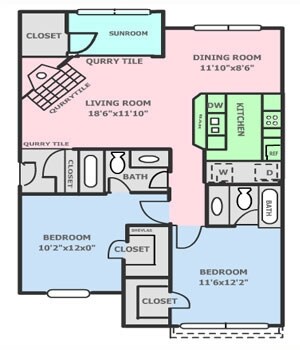 2BR/2BA - Huntington Ridge