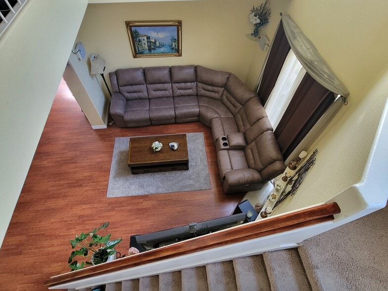 Living room from upstairs - 59 Hawaii Dr