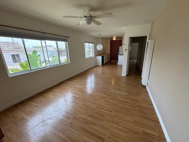 living room, view from front door, wide angle - 110 Brooks Ave