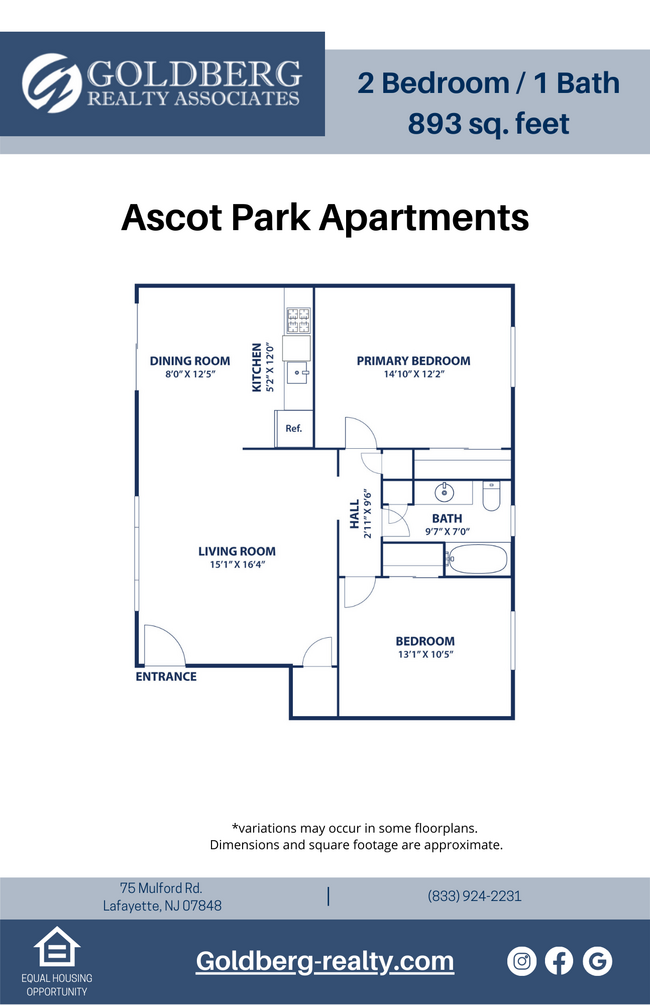 Floorplan - Ascot Park Apartments