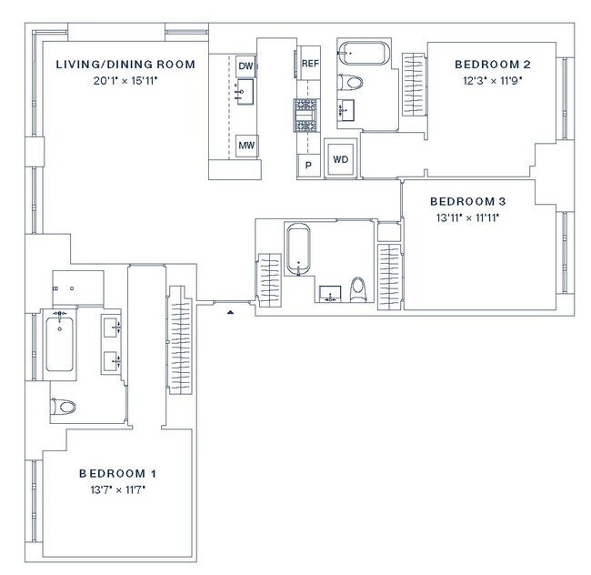 Floorplan - 222 W 80 Street