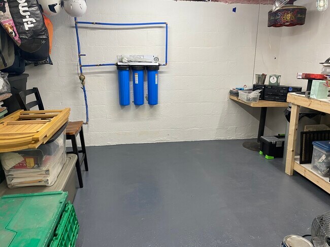 Unfinished basement - whole house water filter - 175 Rosslyn Ave