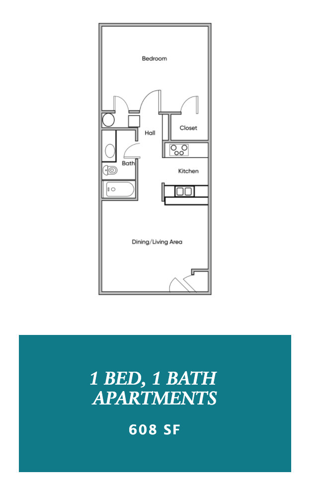 1 Bedroom, 1 Bathroom - Bay City Flats