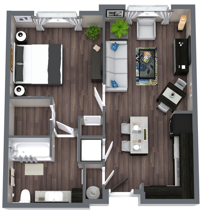 Burlington Cove A1 3D Floor Plan.jpeg - Burlington Cove