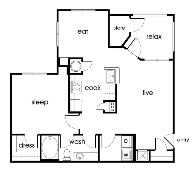 Floorplan - Magnolia Pointe Apartment Homes