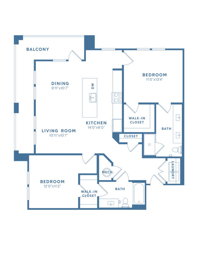 Floorplan - Maren Apartments