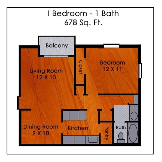 1BR/1BA - Dominion House