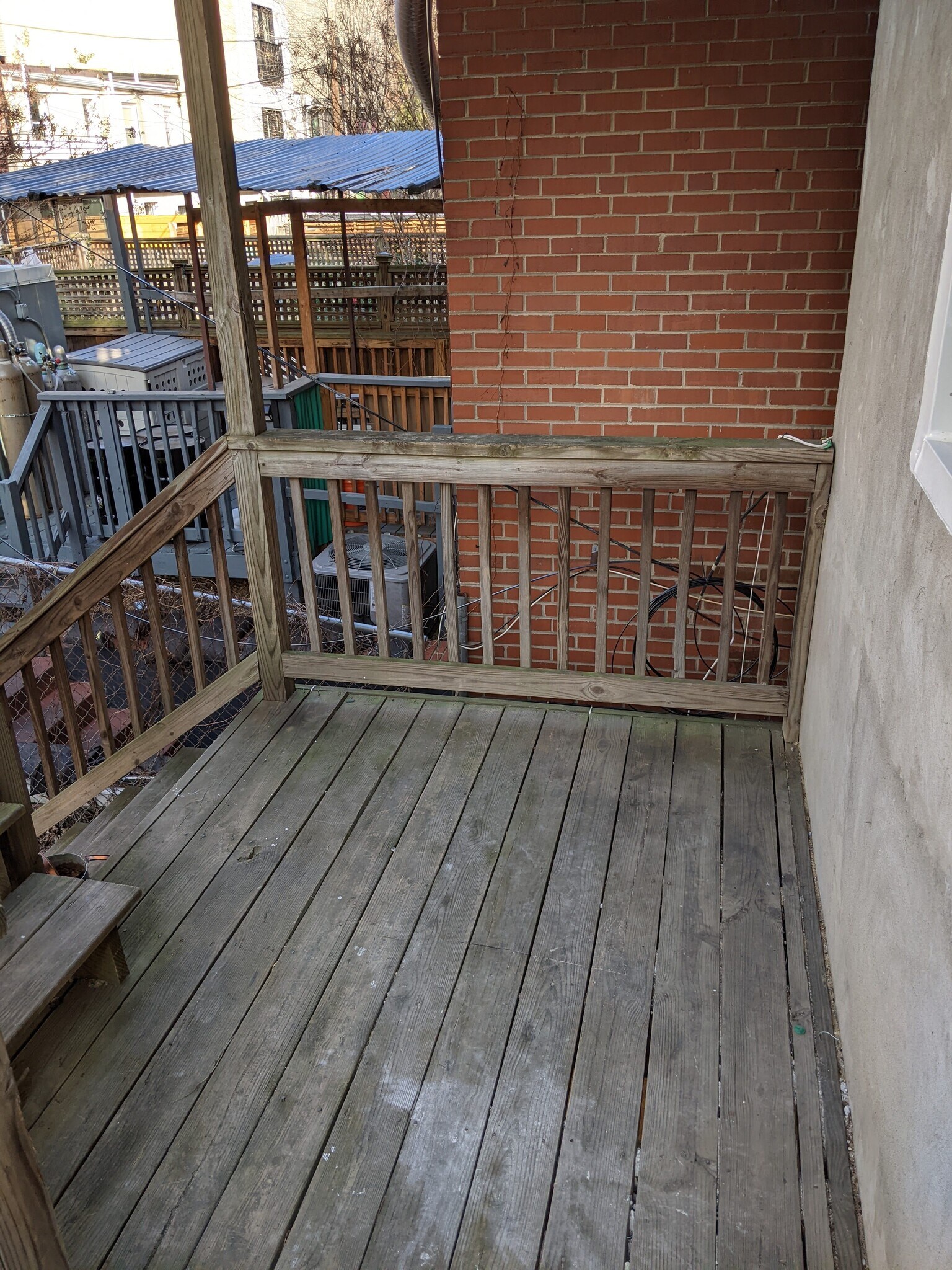 Deck with room for grill - 1912 9th St NW