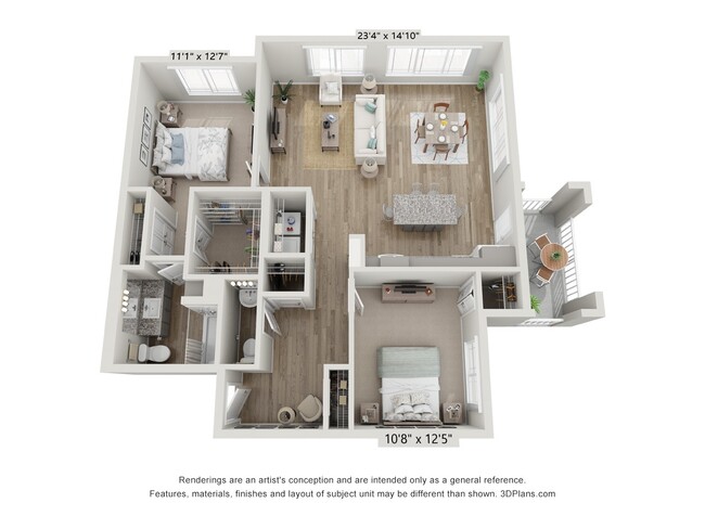 Floorplan - The Reef at Riviera 62+ Apartments