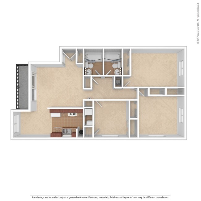 Floorplan - Country Club Apartments