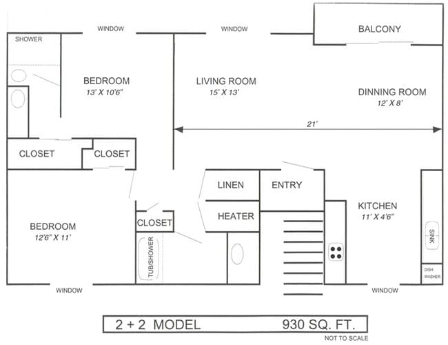 2BR/2BA - Vista Del Sol Apartments