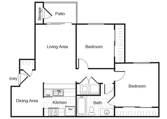 Floorplan - Valley Ridge Apartment Homes