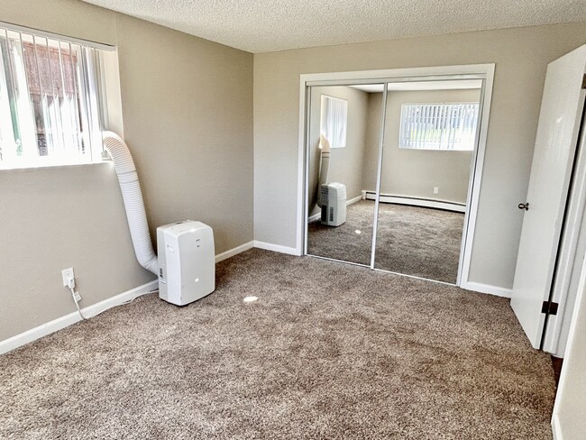 Experience the comfort of this luminous bedroom, complete with a stylish mirrored closet. - 5361 Delaware