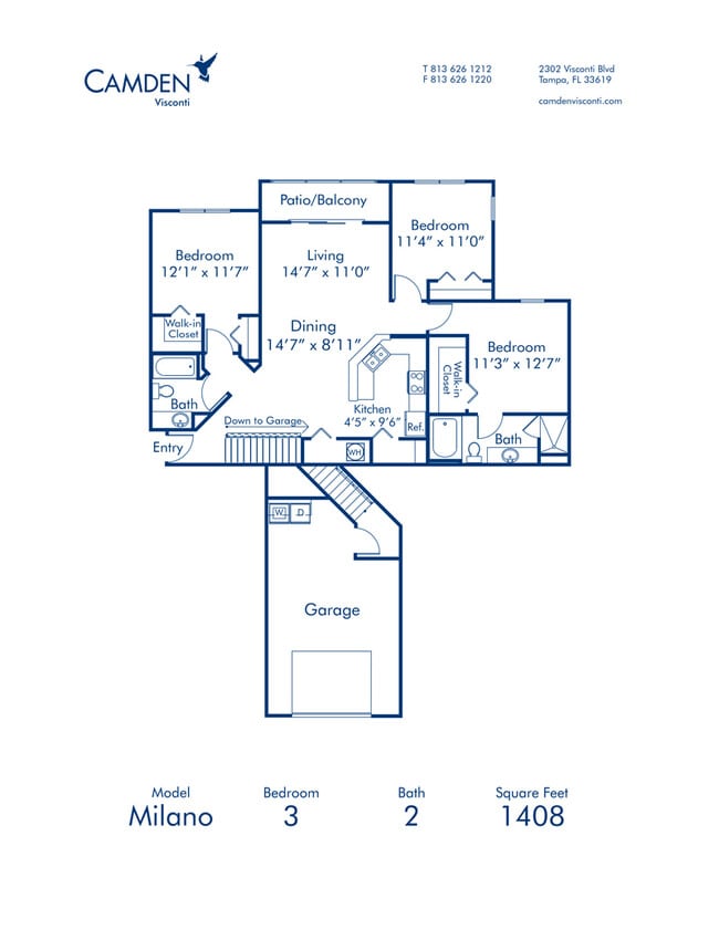 Floorplan - Camden Visconti