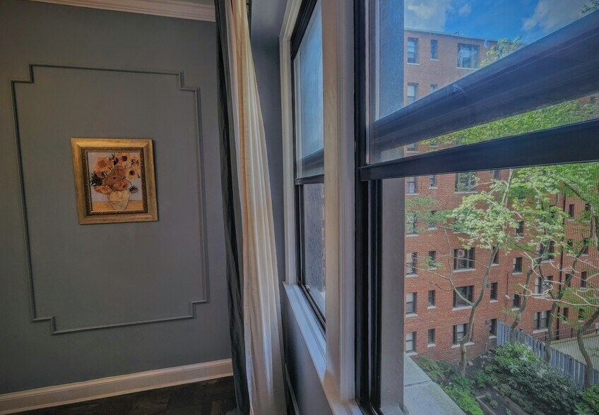 Bedroom - Overlooking the Back Patio - 2515 K St NW