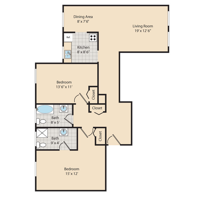 Floorplan - Glenwood Gardens Apartments