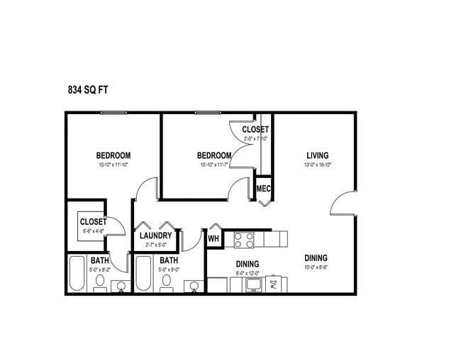 Floorplan - Greenbrier Apartments