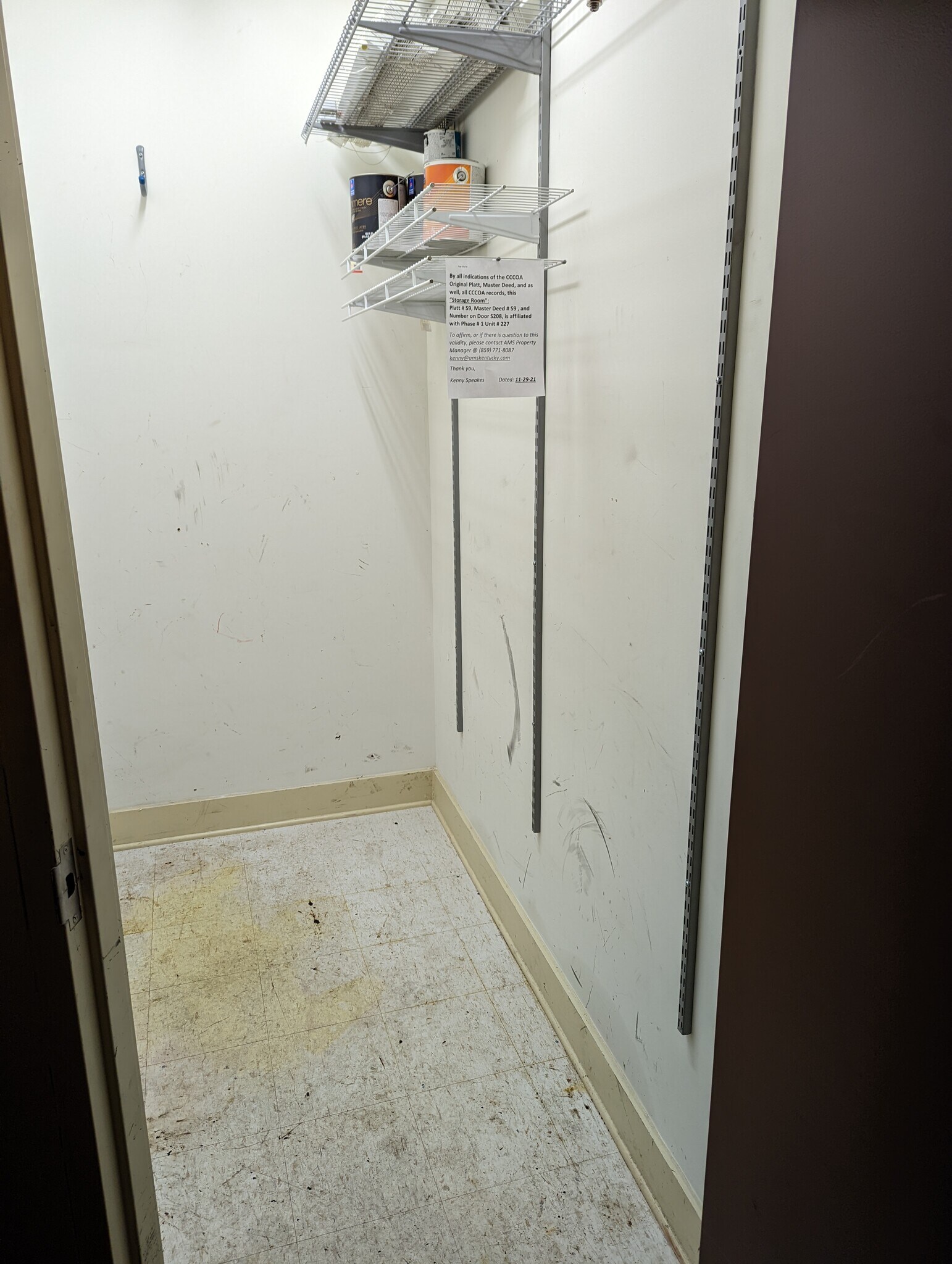 Storage Closet - 535 S Upper St